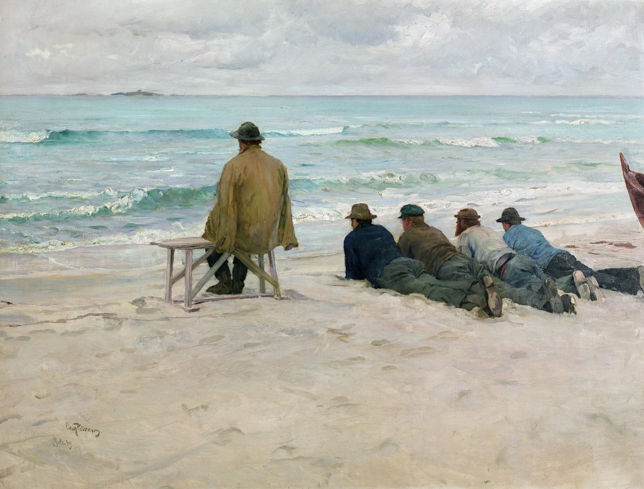 Em observação de Hjalmer Eilif Emanuel Peterssen