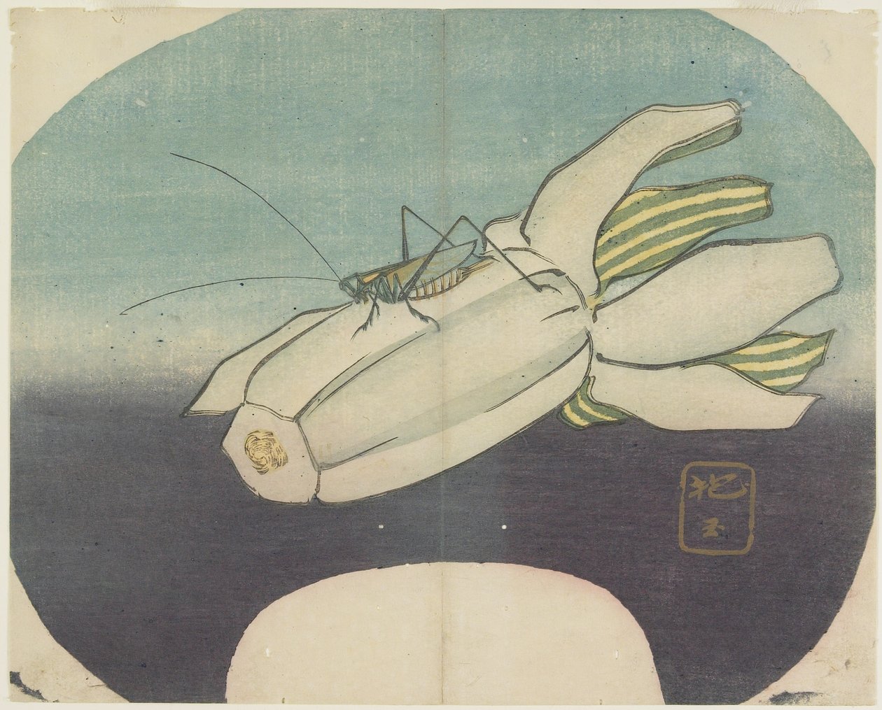 (Cricket on a Squash), c. 1830 de Hogyoku
