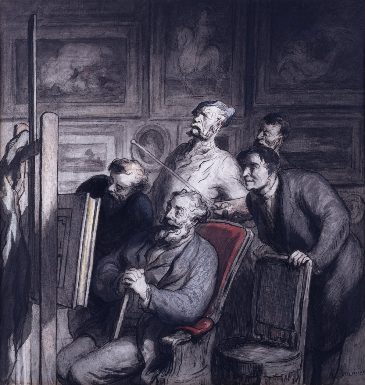 Os amadores de Honoré Daumier