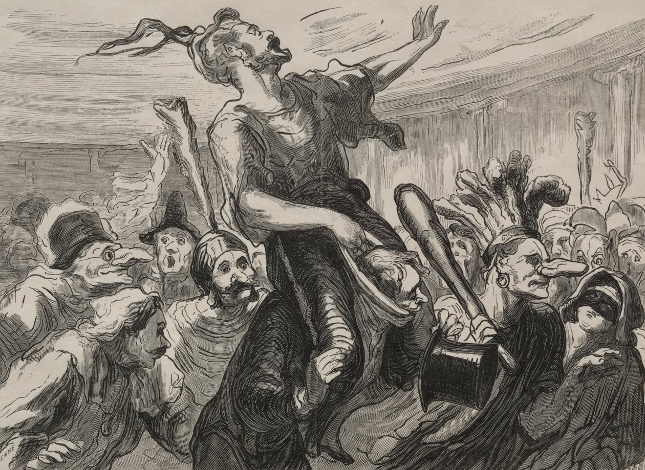 Ópera Ball: viva as chamas de Honoré Daumier