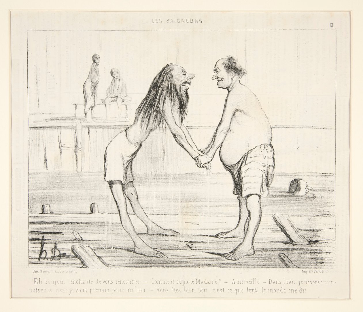 Oi Ola! prazer em conhecê-la de Honoré Daumier