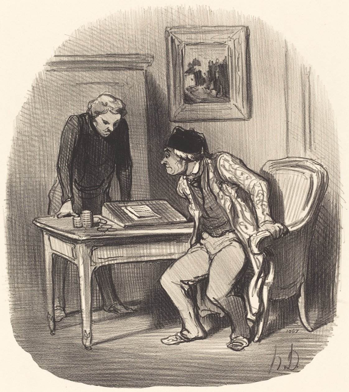 Le Compte est-il bien exact?... de Honoré Daumier
