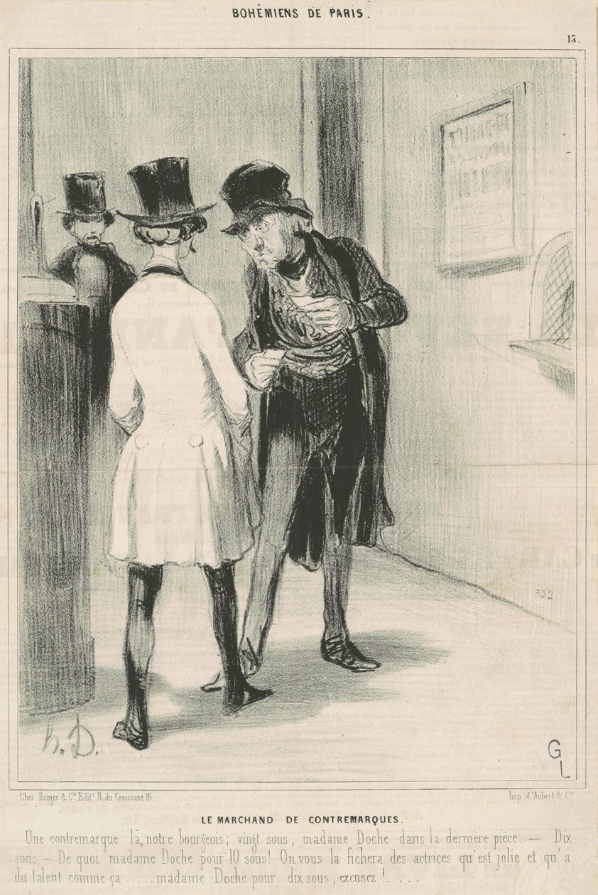 O Comerciante de Contramarcas de Honoré Daumier