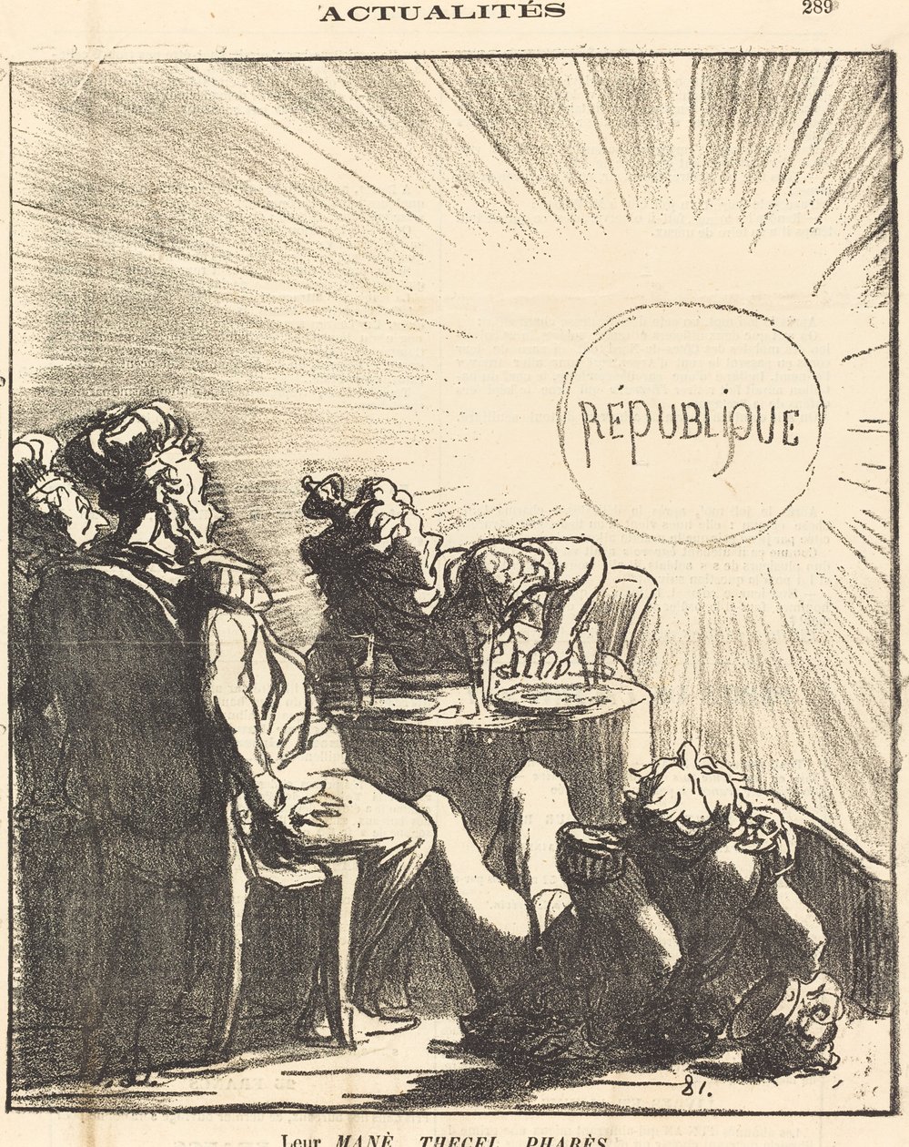 Seu Mané, Thecel, Pharès de Honoré Daumier