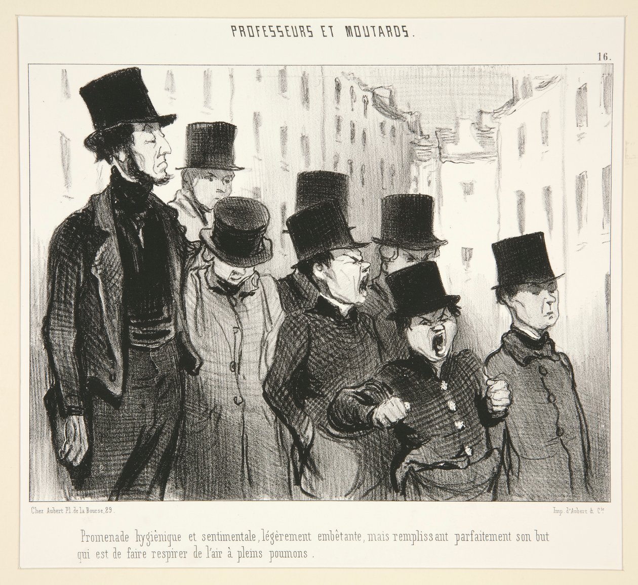 Passeio higiénico de Honoré Daumier
