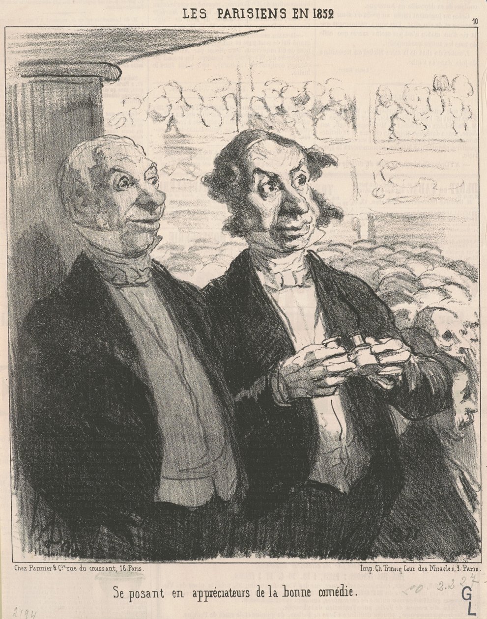 Se posant en appréciateur de Honoré Daumier