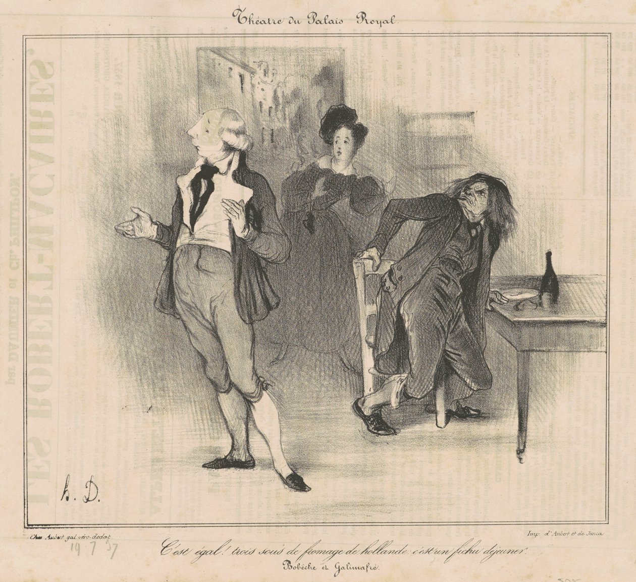 Teatro de Palais Royal... de Honoré Daumier