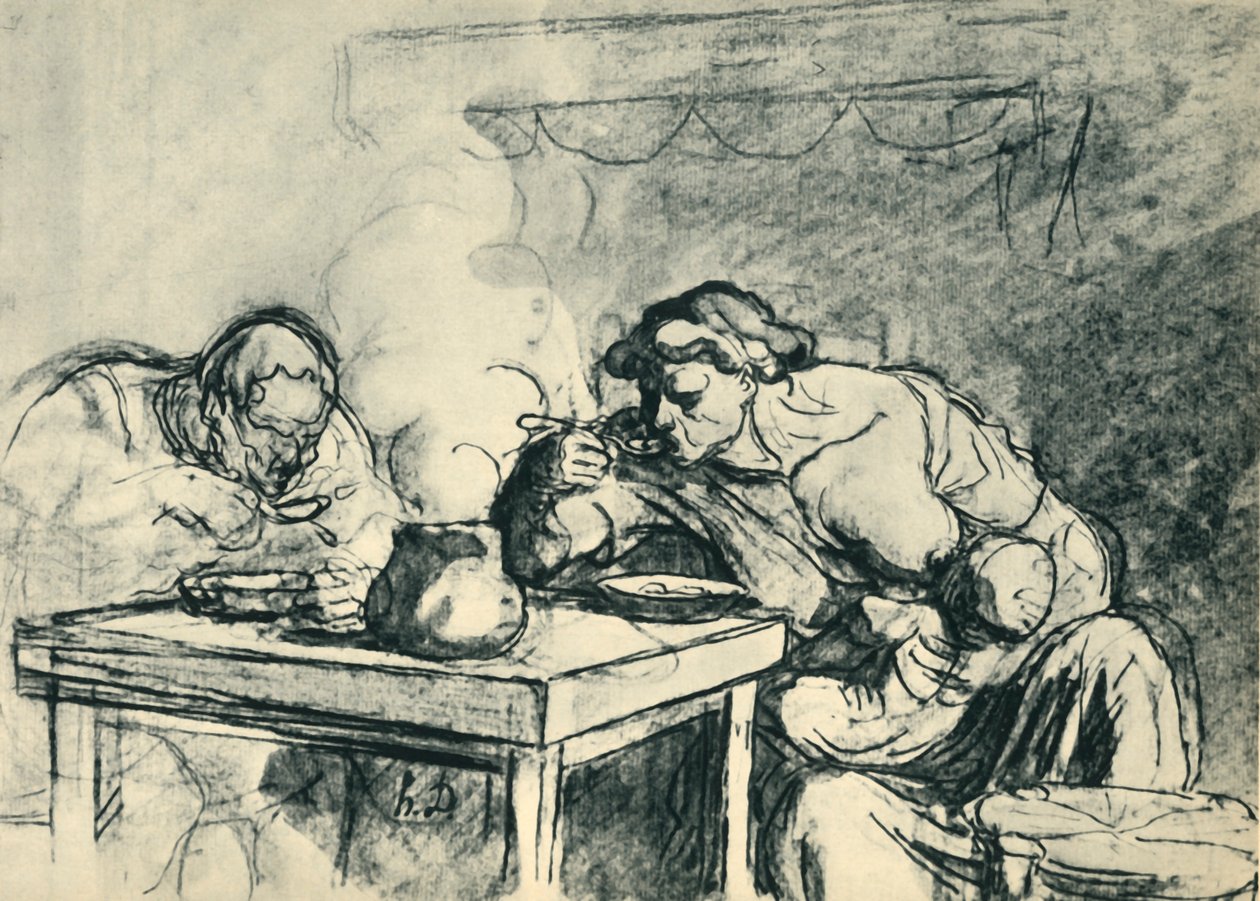 The Soup, c1862-1865, 1943. de Honoré Daumier