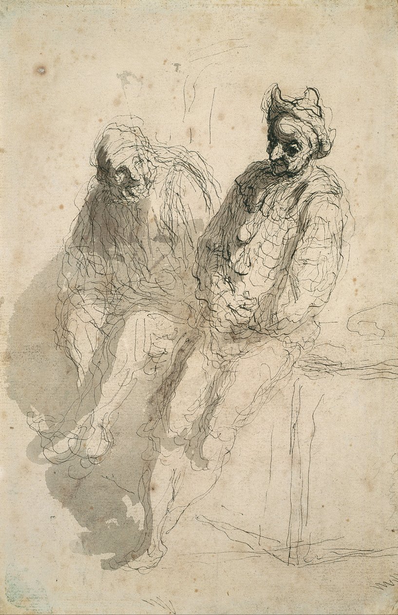 Dois Saltimbanques de Honoré Daumier