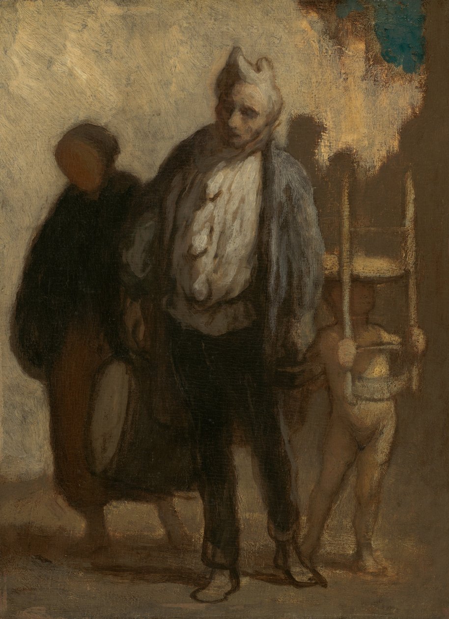 Saltimbancos errantes de Honoré Daumier