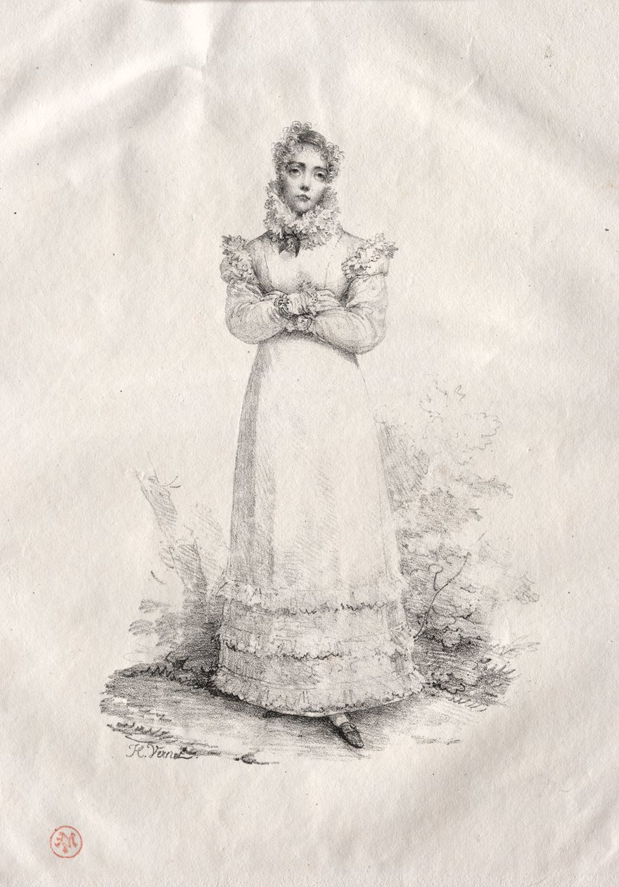 Jovem em pé de Emile Jean Horace Vernet
