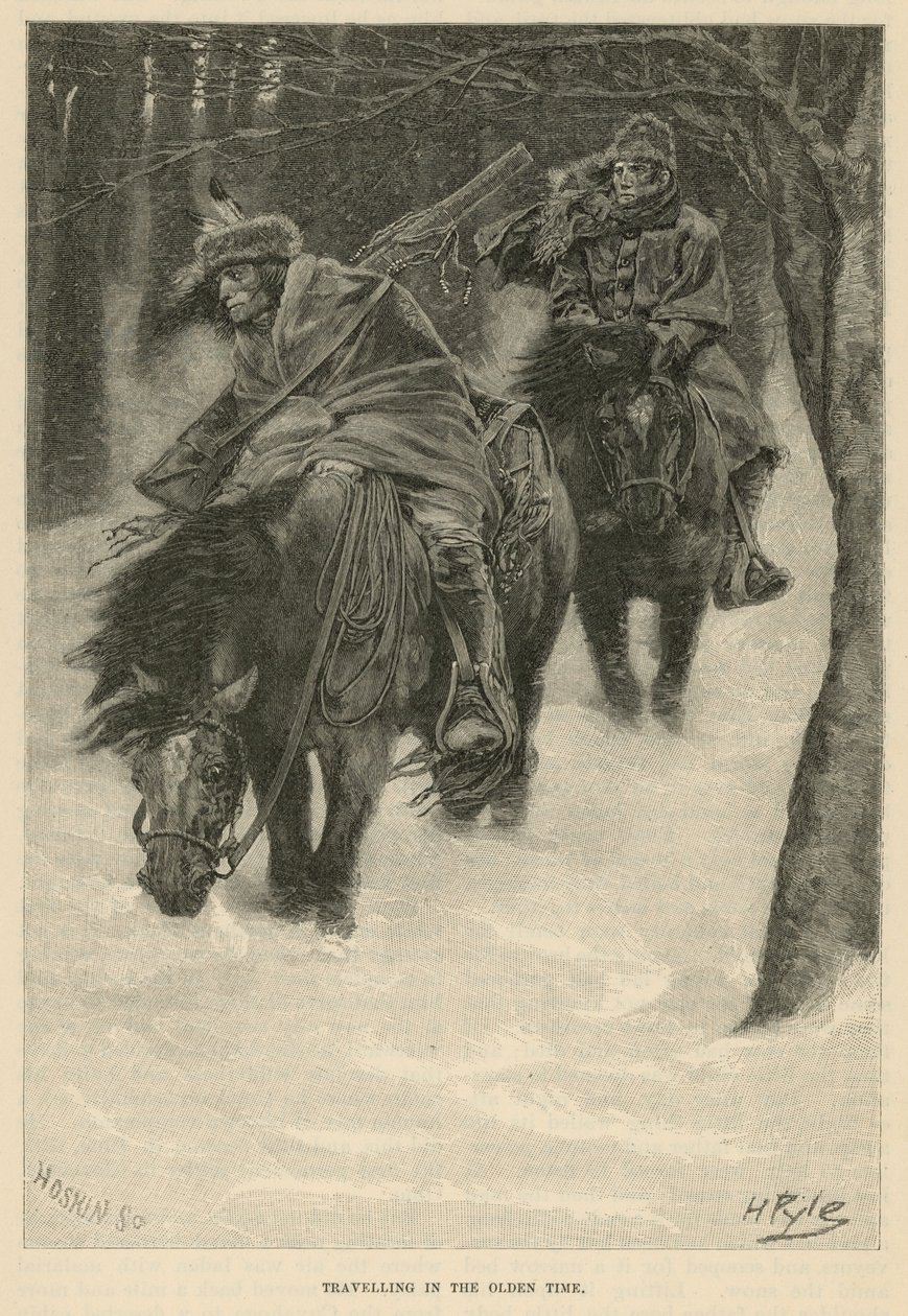 Viajando no tempo antigo de Howard Pyle