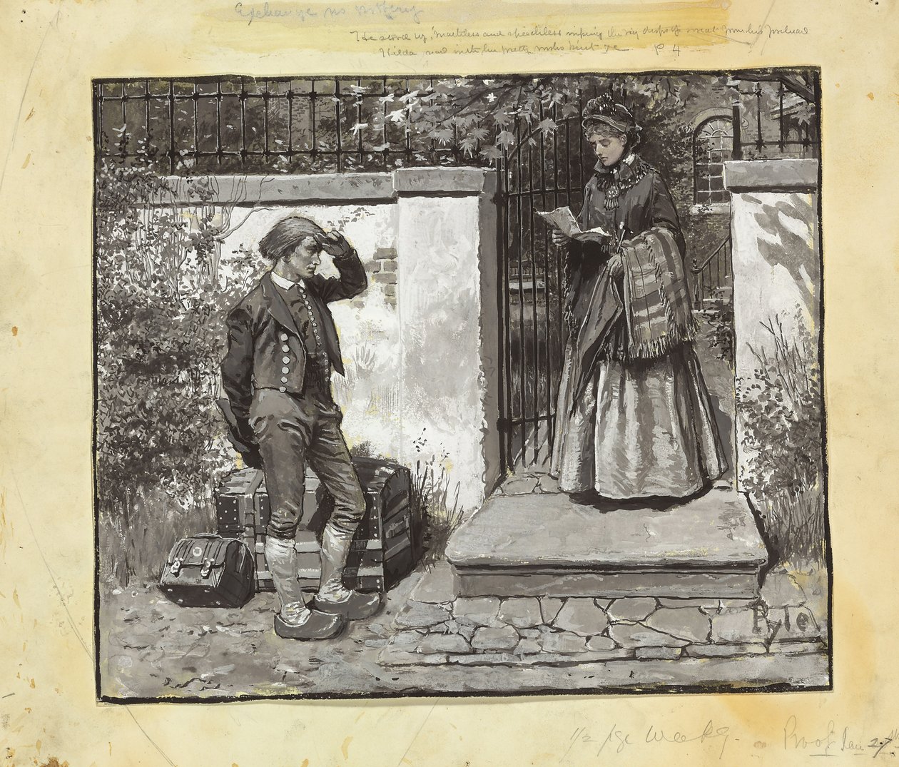 Carta de apresentação de Howard Pyle