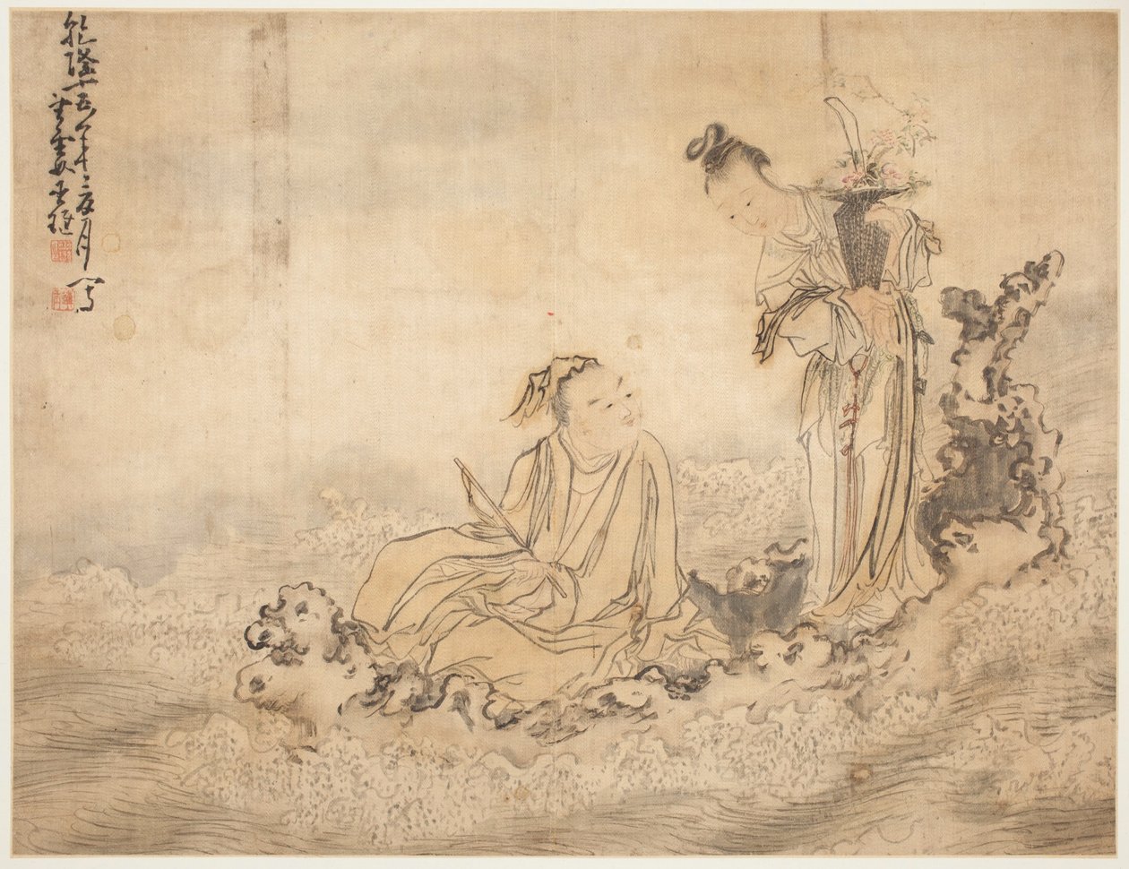 Paisagens e figuras: Figuras de Huang Shen