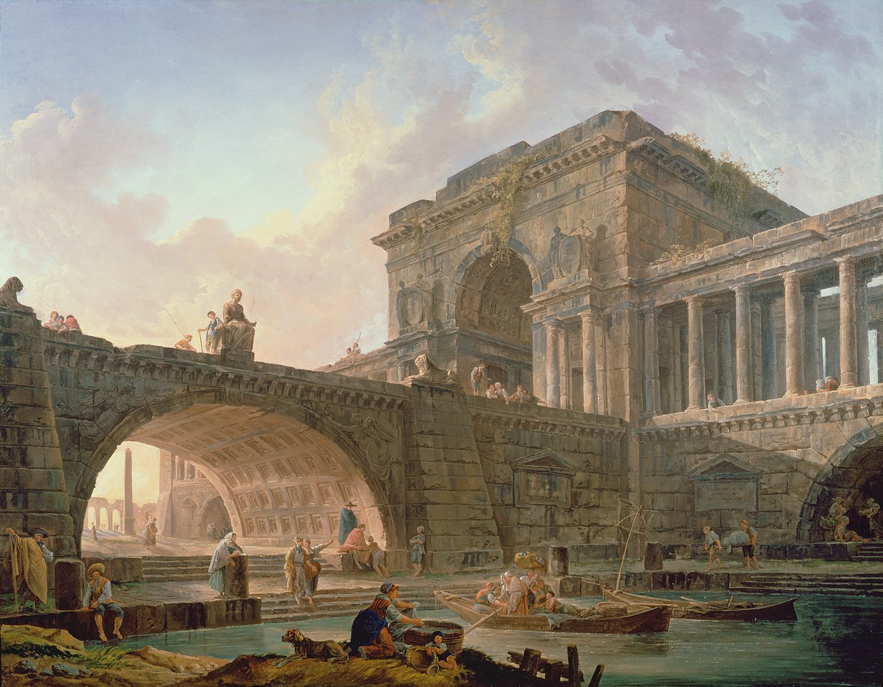 Capricho arquitetônico de Hubert Robert