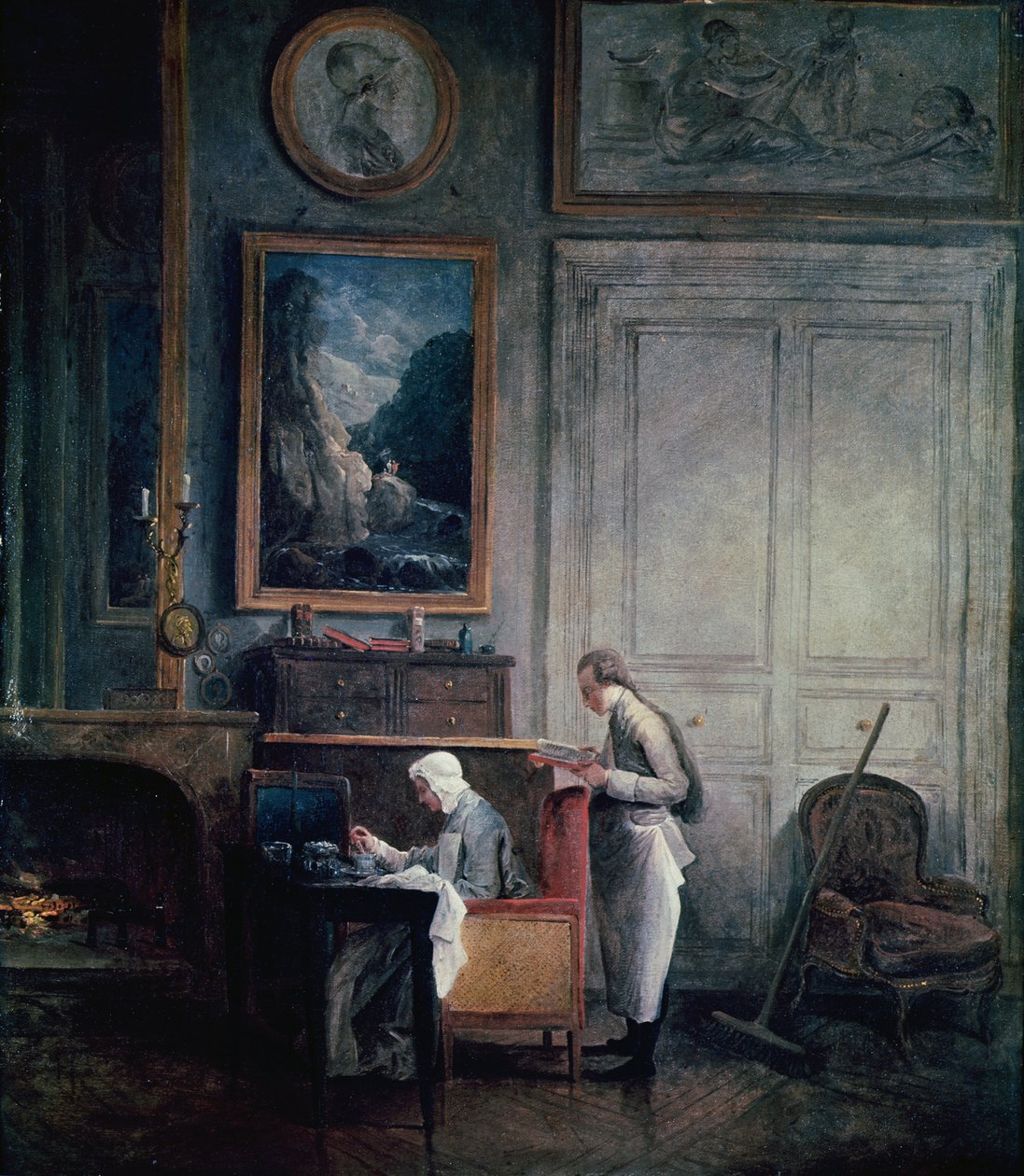 Almoço da Madame Geoffrin de Hubert Robert