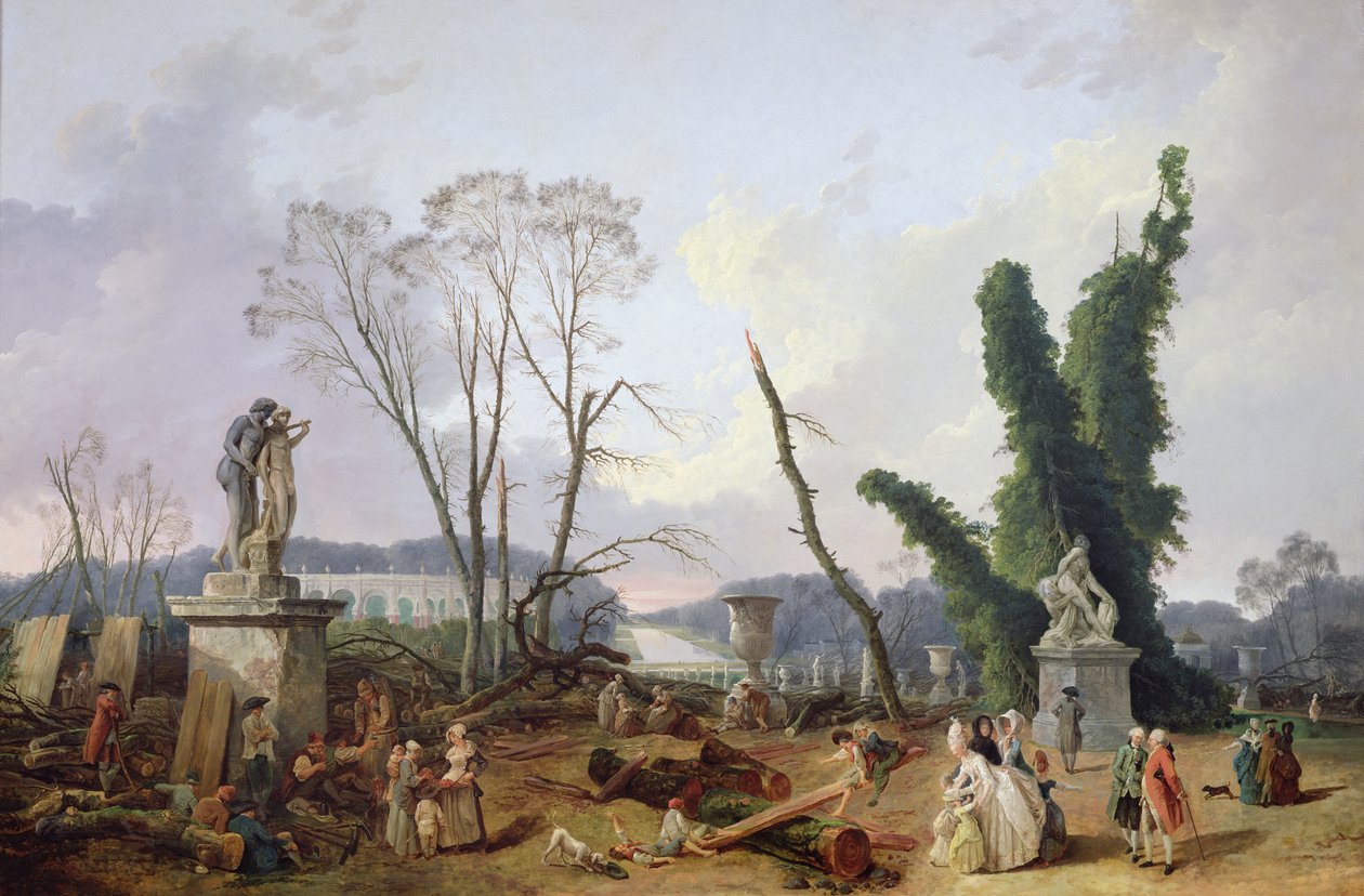 Os jardins de Versalhes de Hubert Robert