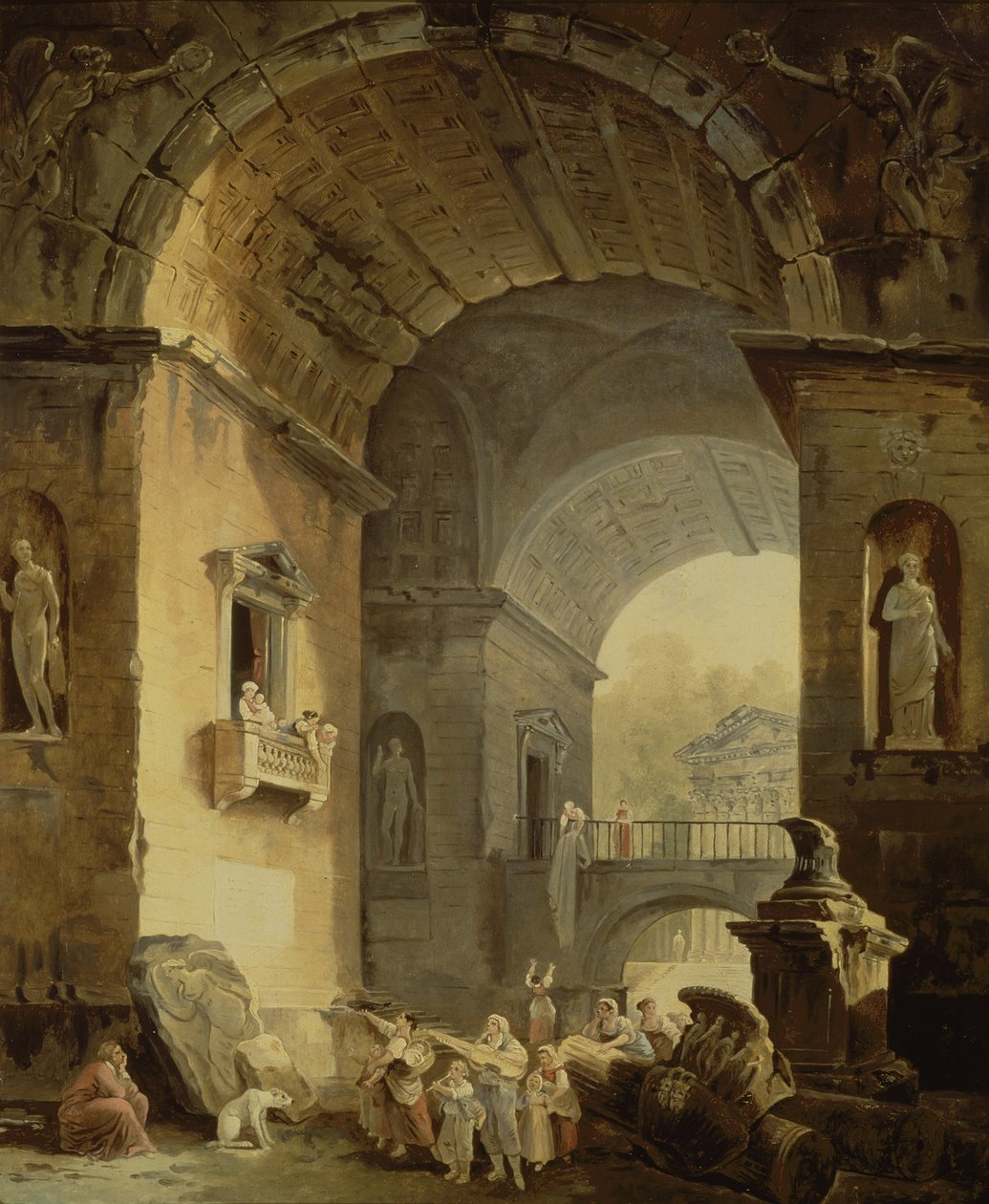 Os músicos de Hubert Robert
