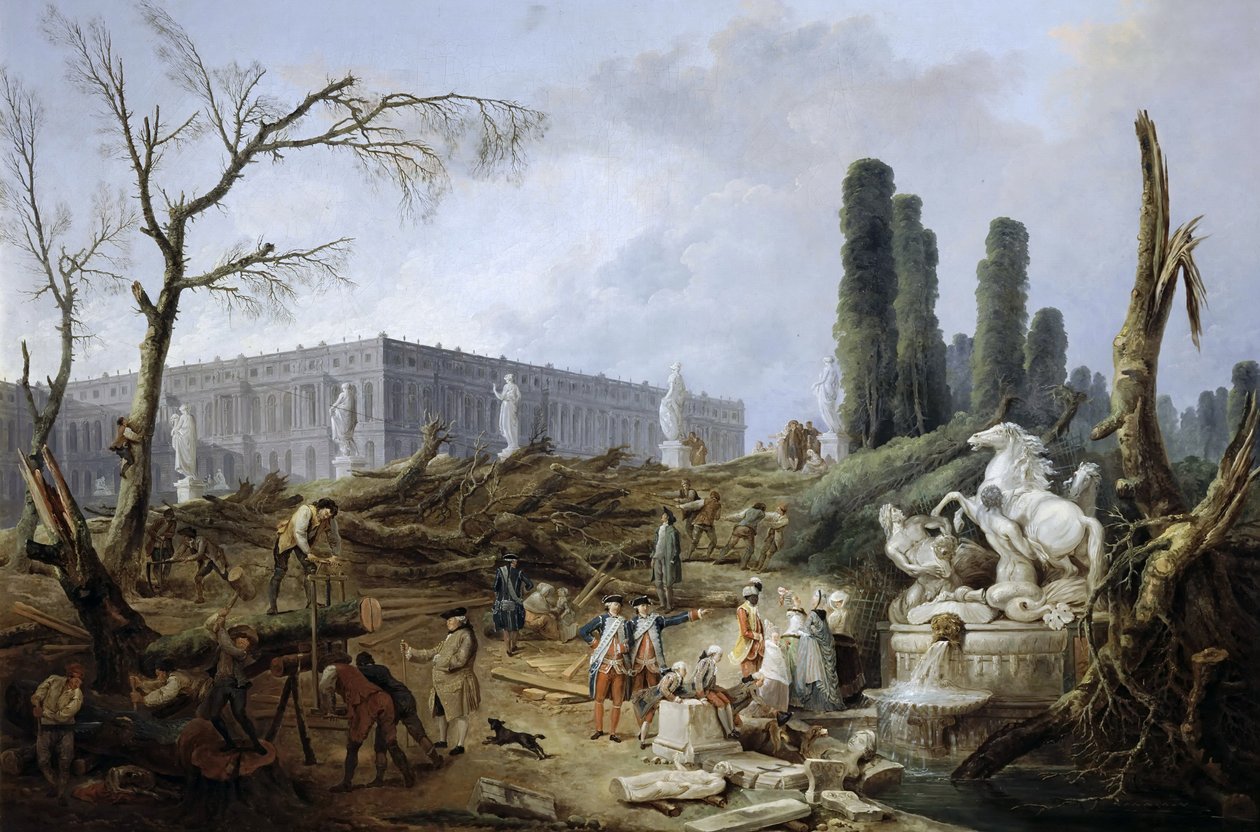 Bosque dos Banhos de Apolo de Hubert Robert