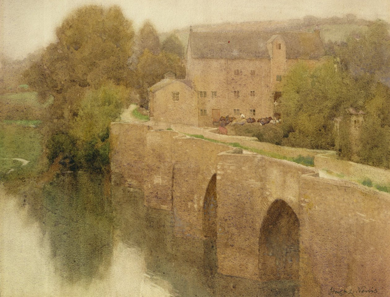 Staverton Bridge, Devon de Hugh L. Norris