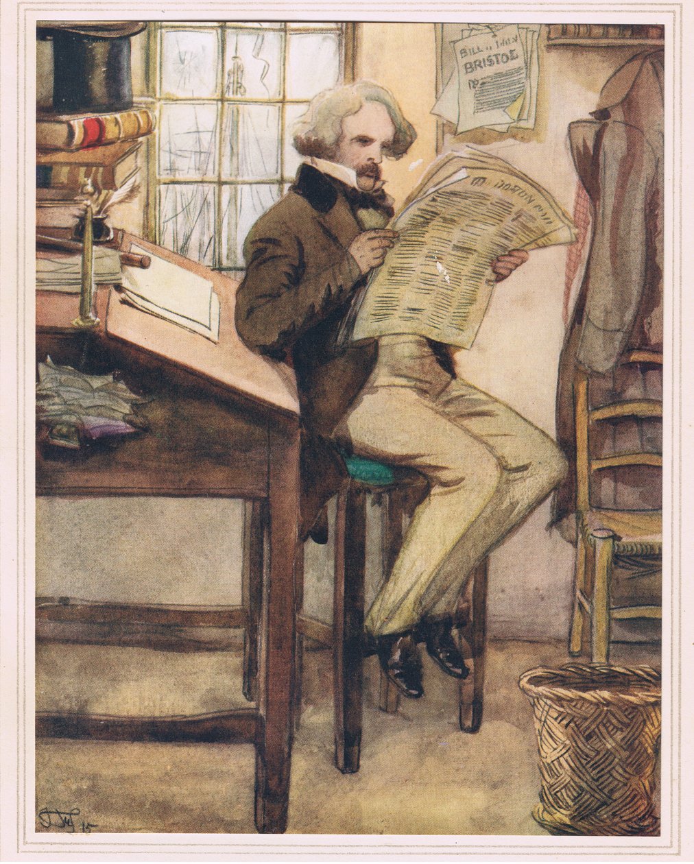 Hawthorne na alfândega de Hugh Thomson