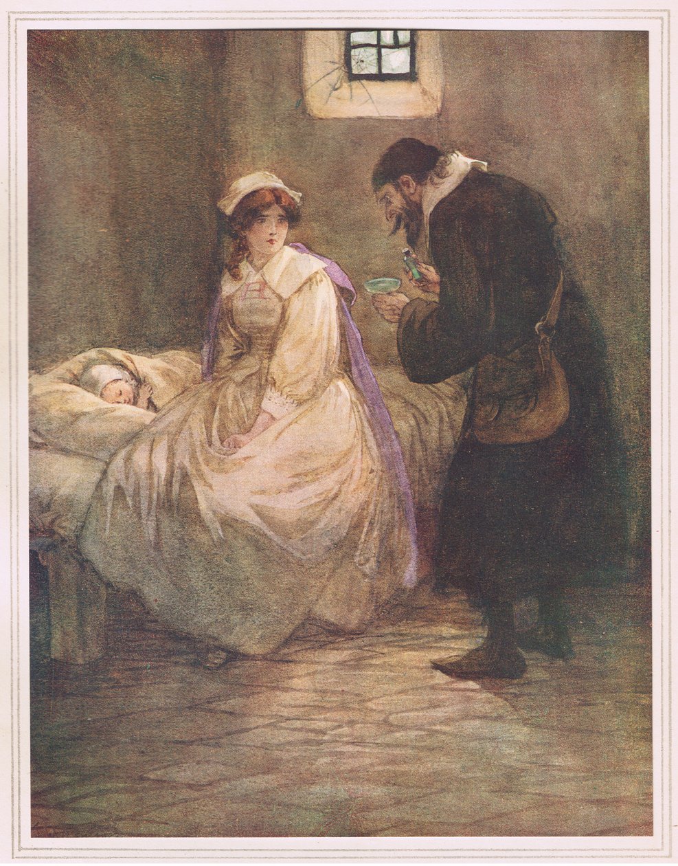 Hester sentou-se na cama de Hugh Thomson