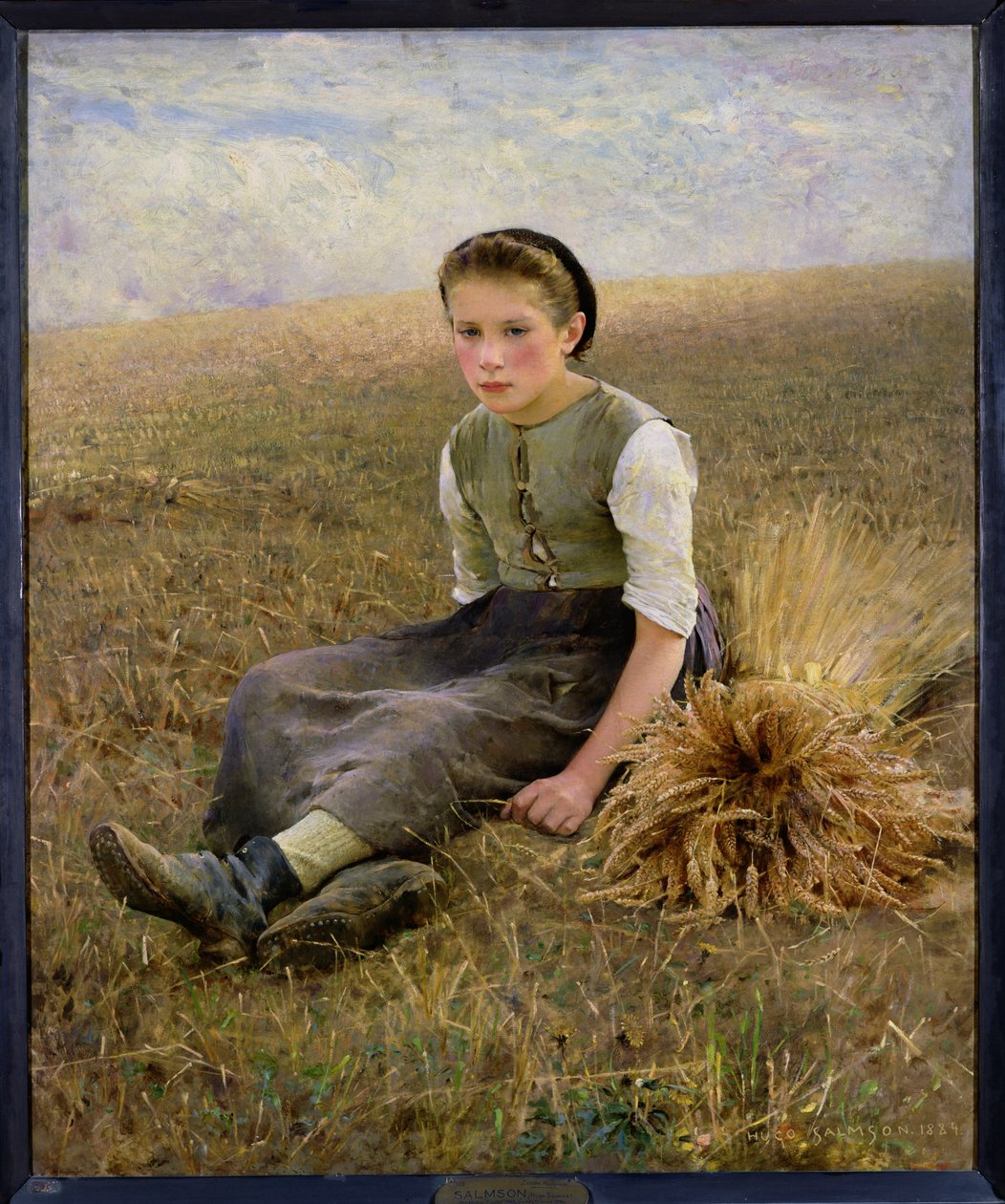 O pequeno Gleaner, 1884 de Hugo Salmson