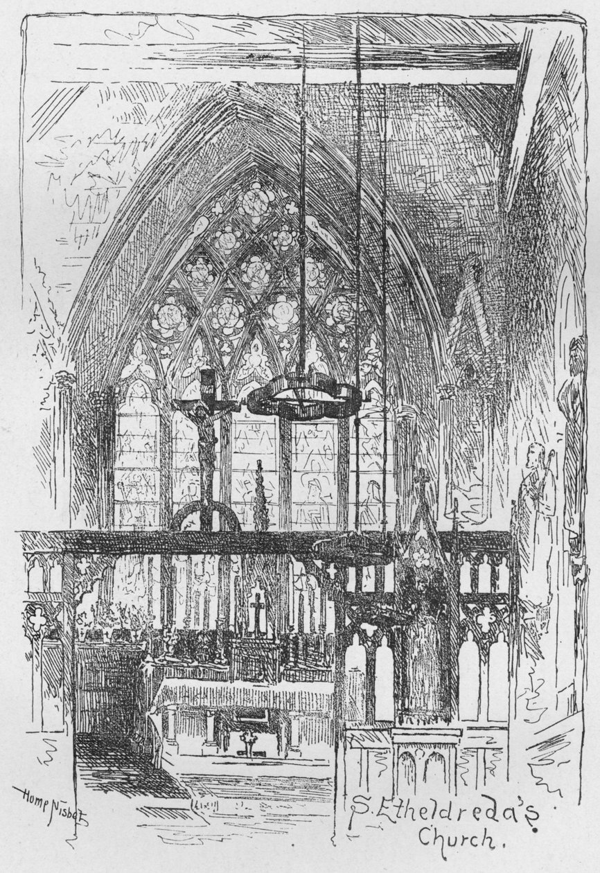 Igreja de St. Etheldredas, 1890 de Hume Nisbet