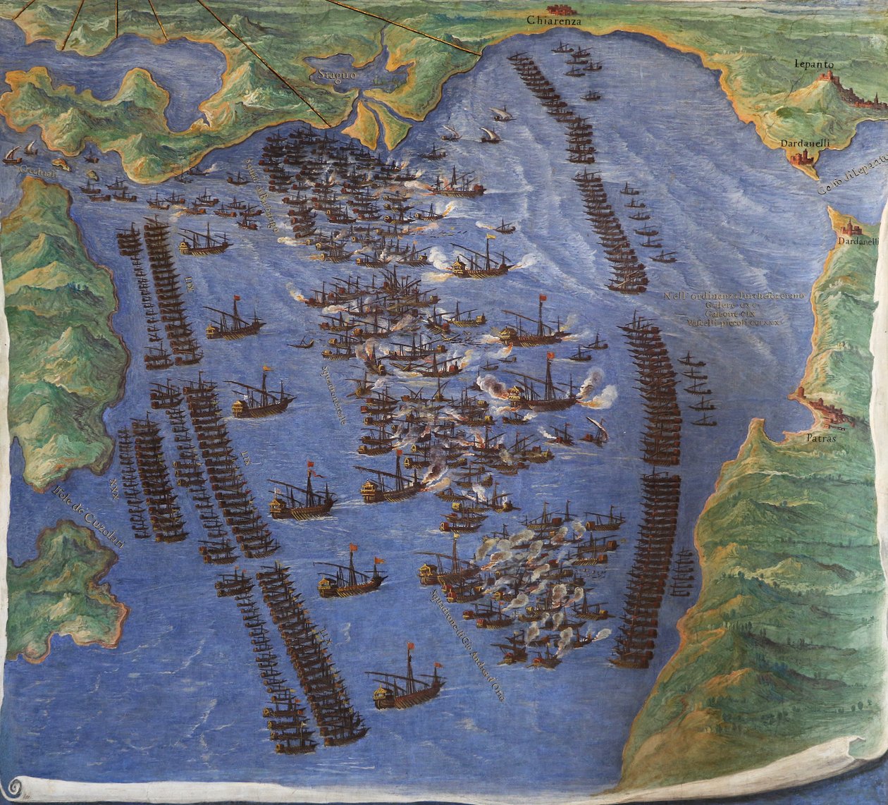 Batalha de Lepanto, 1571 de Ignazio Danti