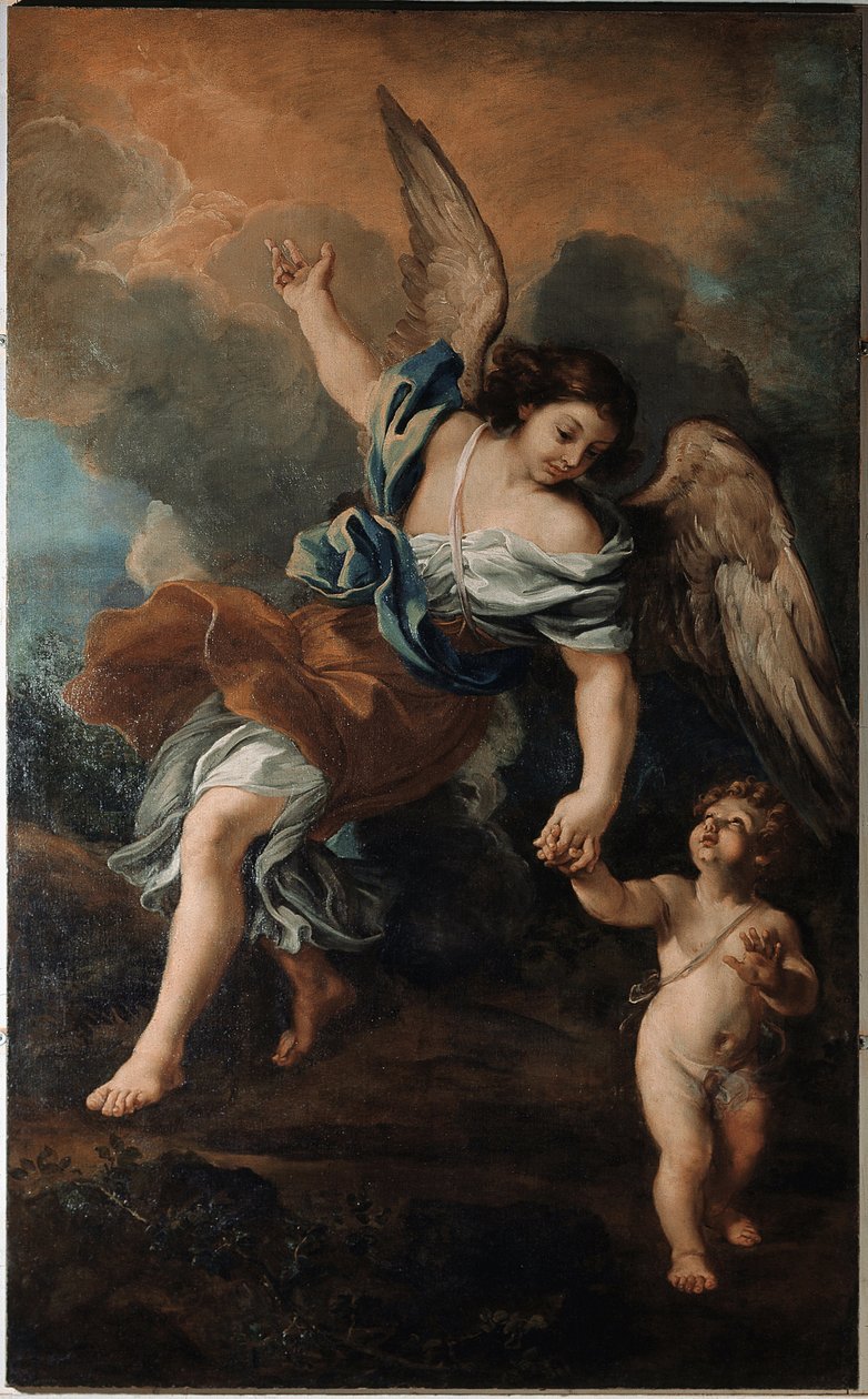 O anjo da guarda (Pintura de Il Borgognone