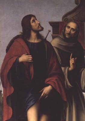 St. Roch (detalhe do retábulo) de Il Francia