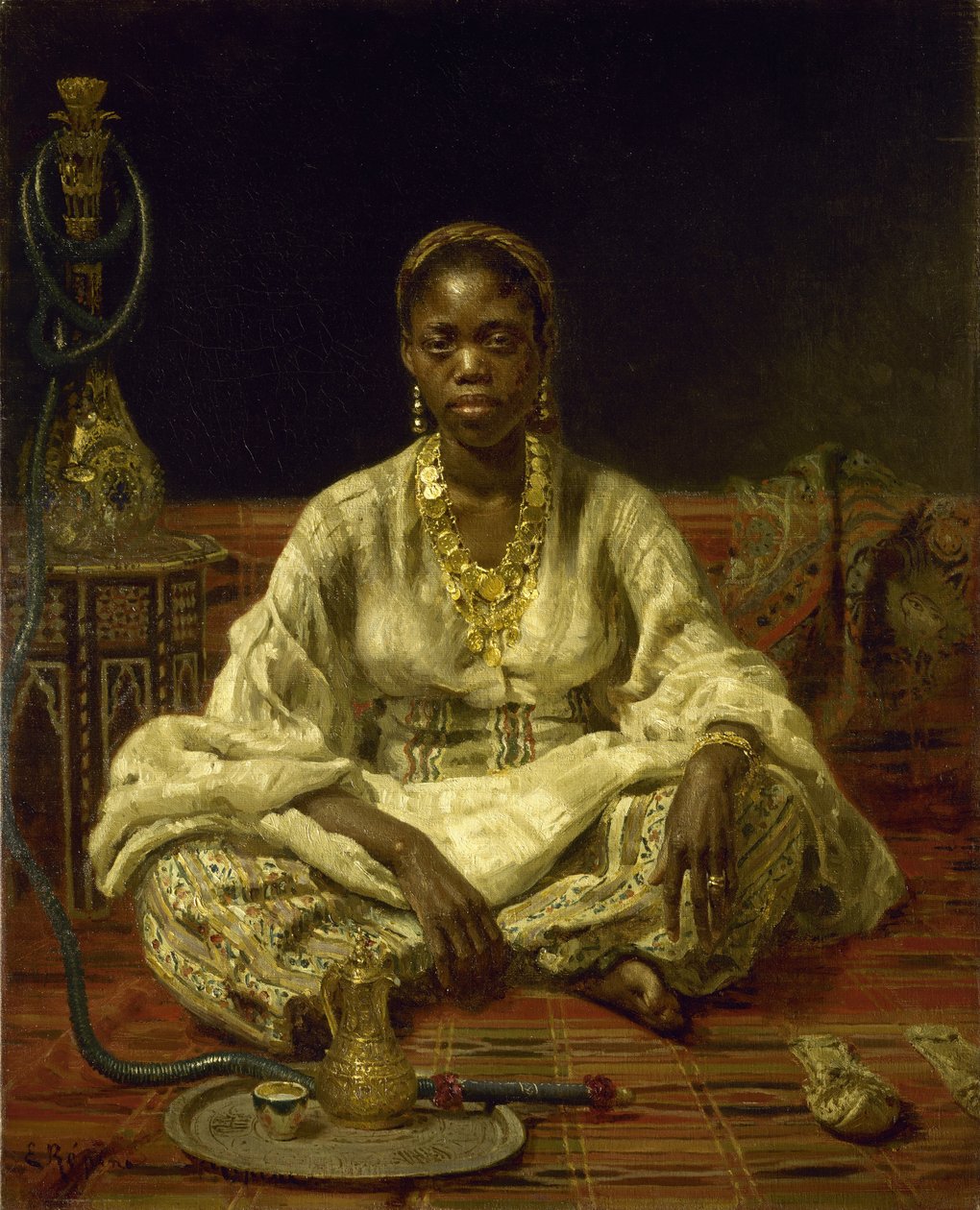 Mulher negra, 1875-1876. de Ilya Efimovich Repin