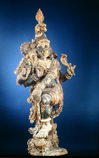 Dvarapala (madeira e gesso) de Indian School