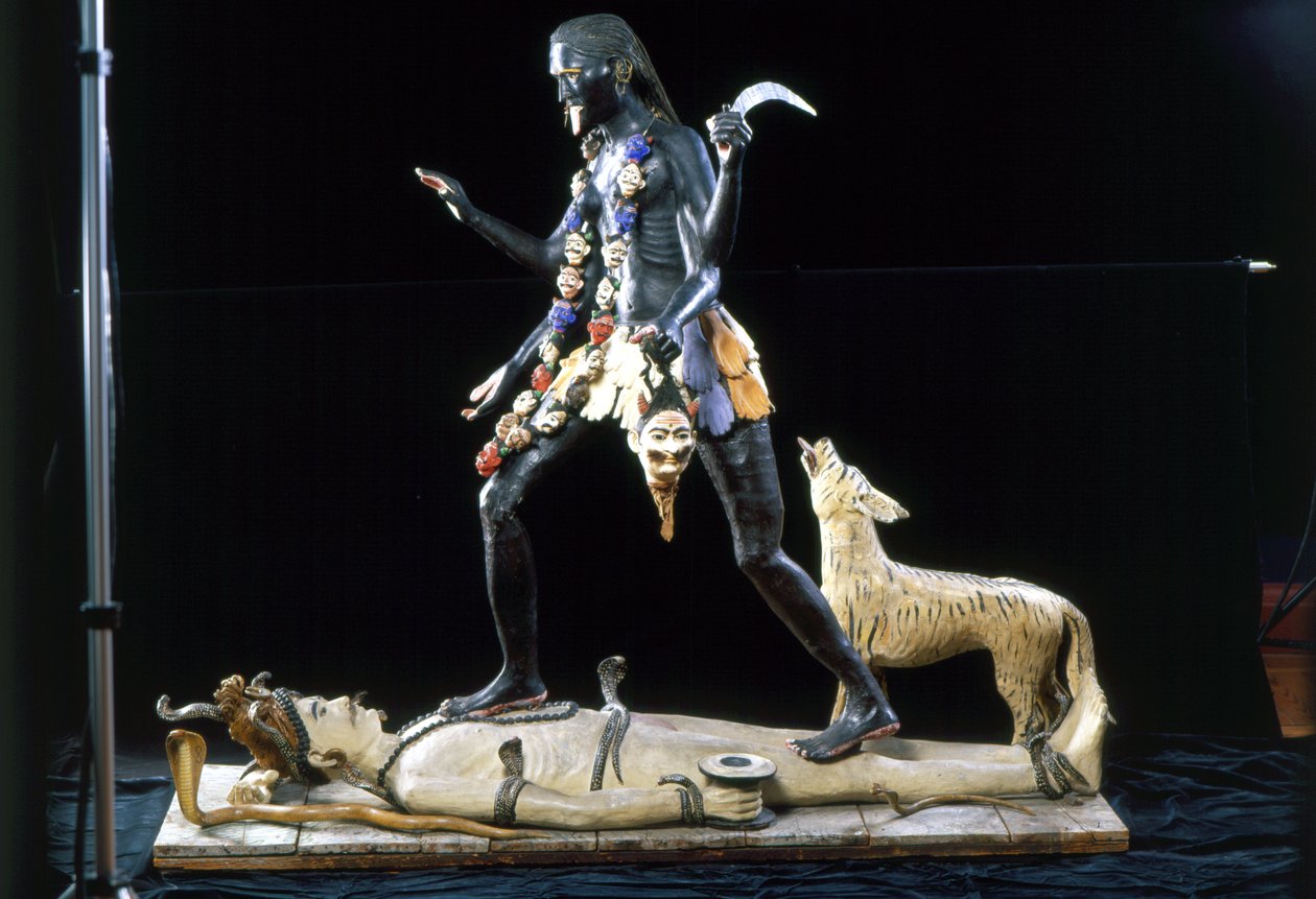 Kali dançando em Shiva de Indian School