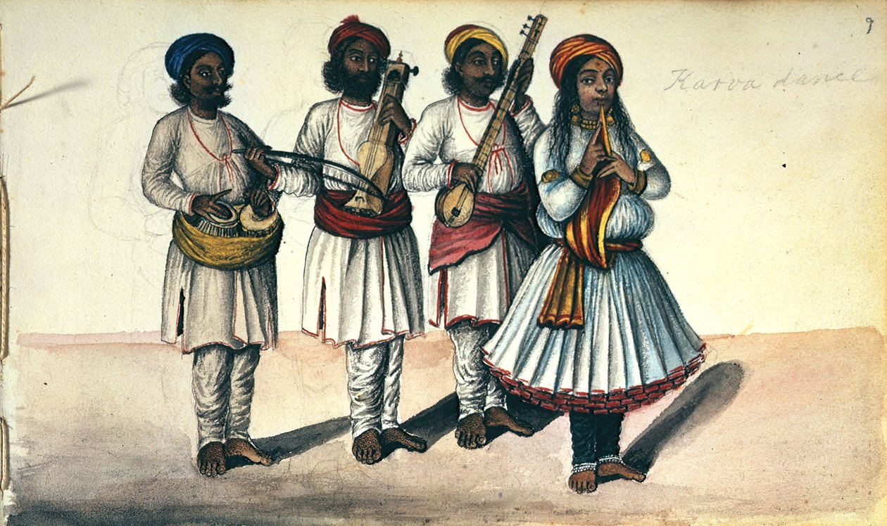 Uma rapariga dançarina de Indian School