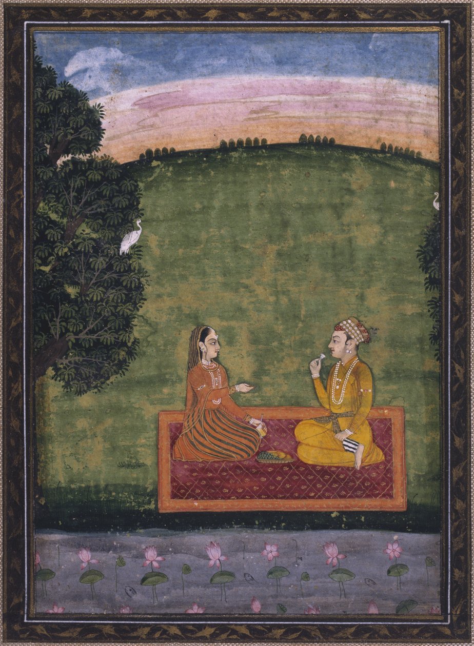 Par, em, um, paisagem de Indian School
