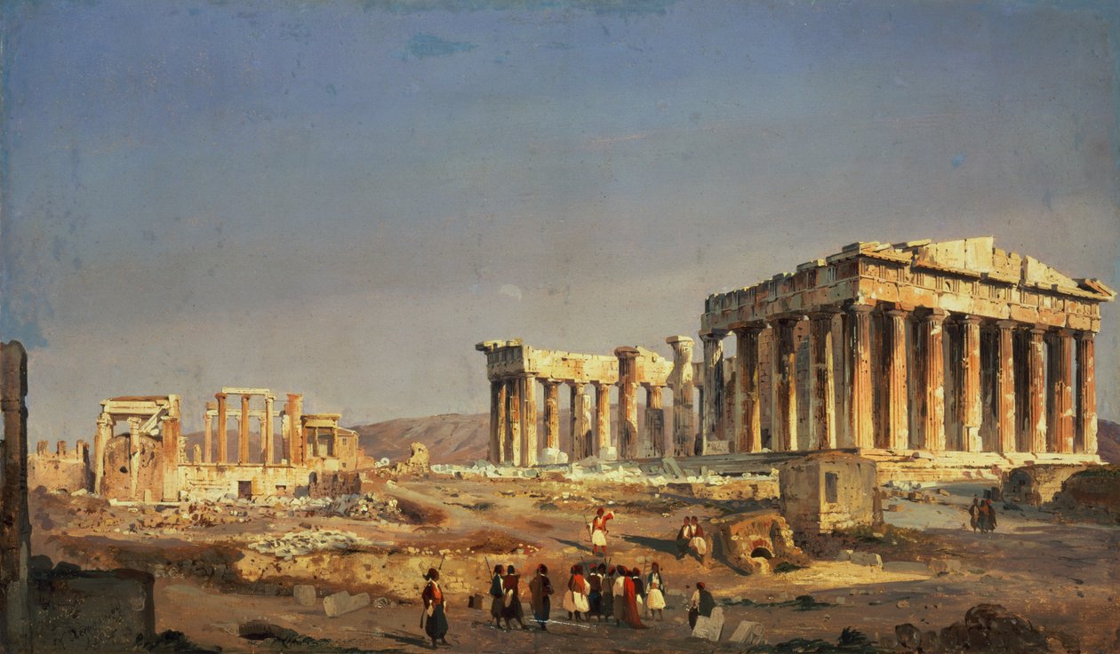 O Partenon, 1863 de Ippolito Caffi