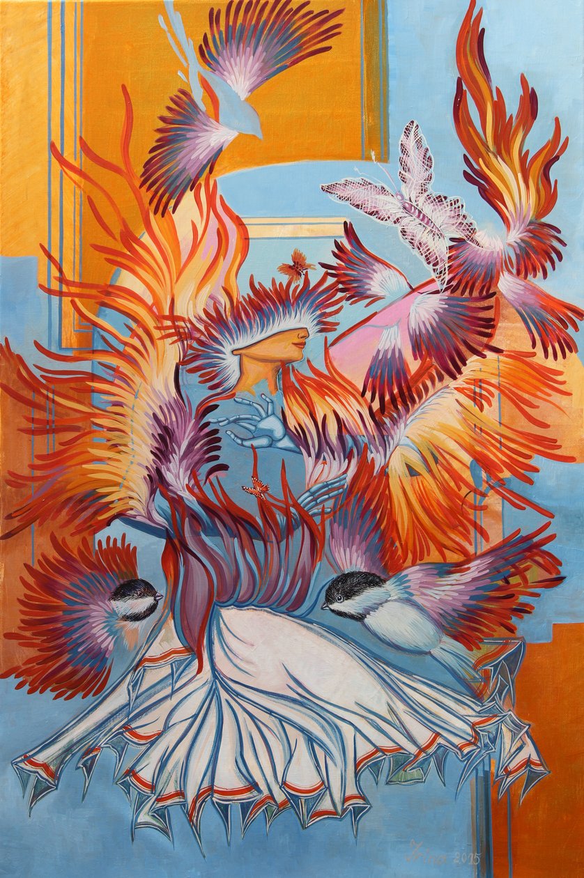 Chickadees recriados, 2015 de Irina Corduban