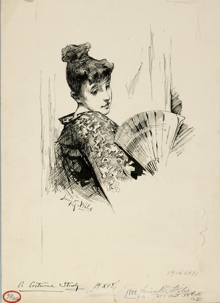 Um Estudo de Figurino de Irving Ramsay Wiles