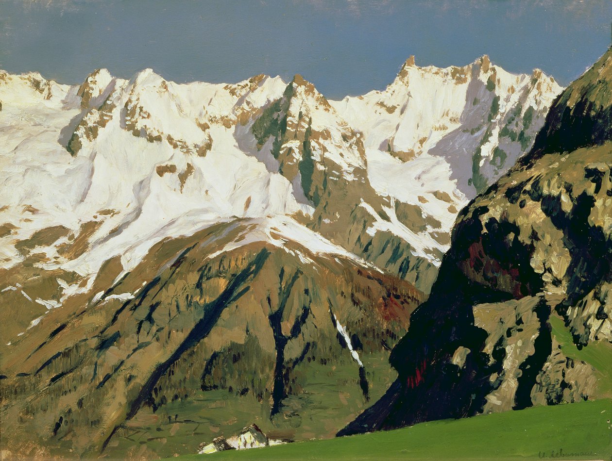 Mont Blanc, 1897 de Isaak Ilyich Levitan