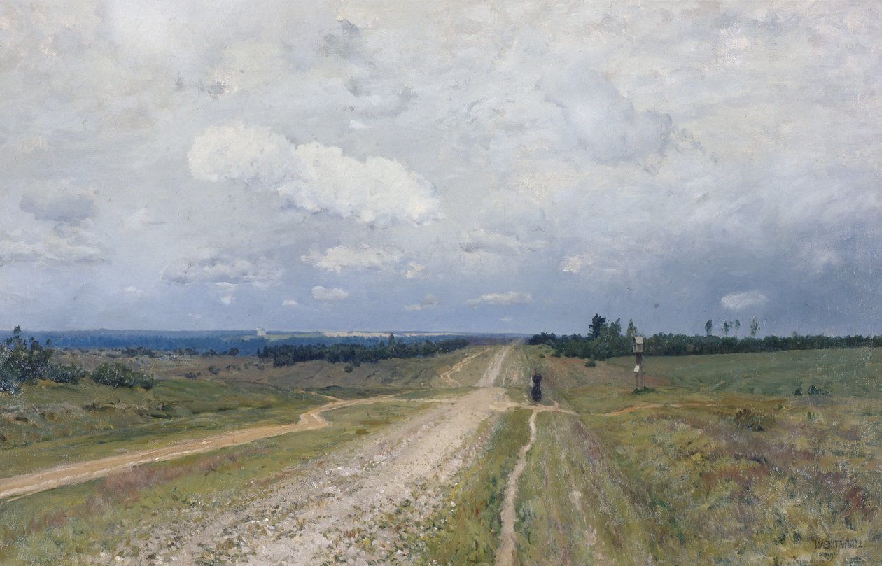 A estrada de Vladimirka, 1892 de Isaak Ilyich Levitan