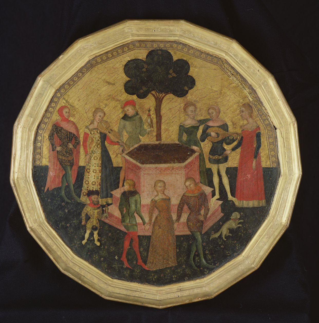 O Tribunal do Amor, c. 1380 de Italian School