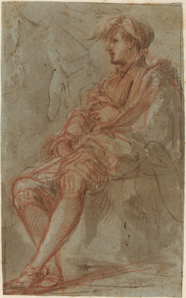 Um jovem homem de Italian 17th Century