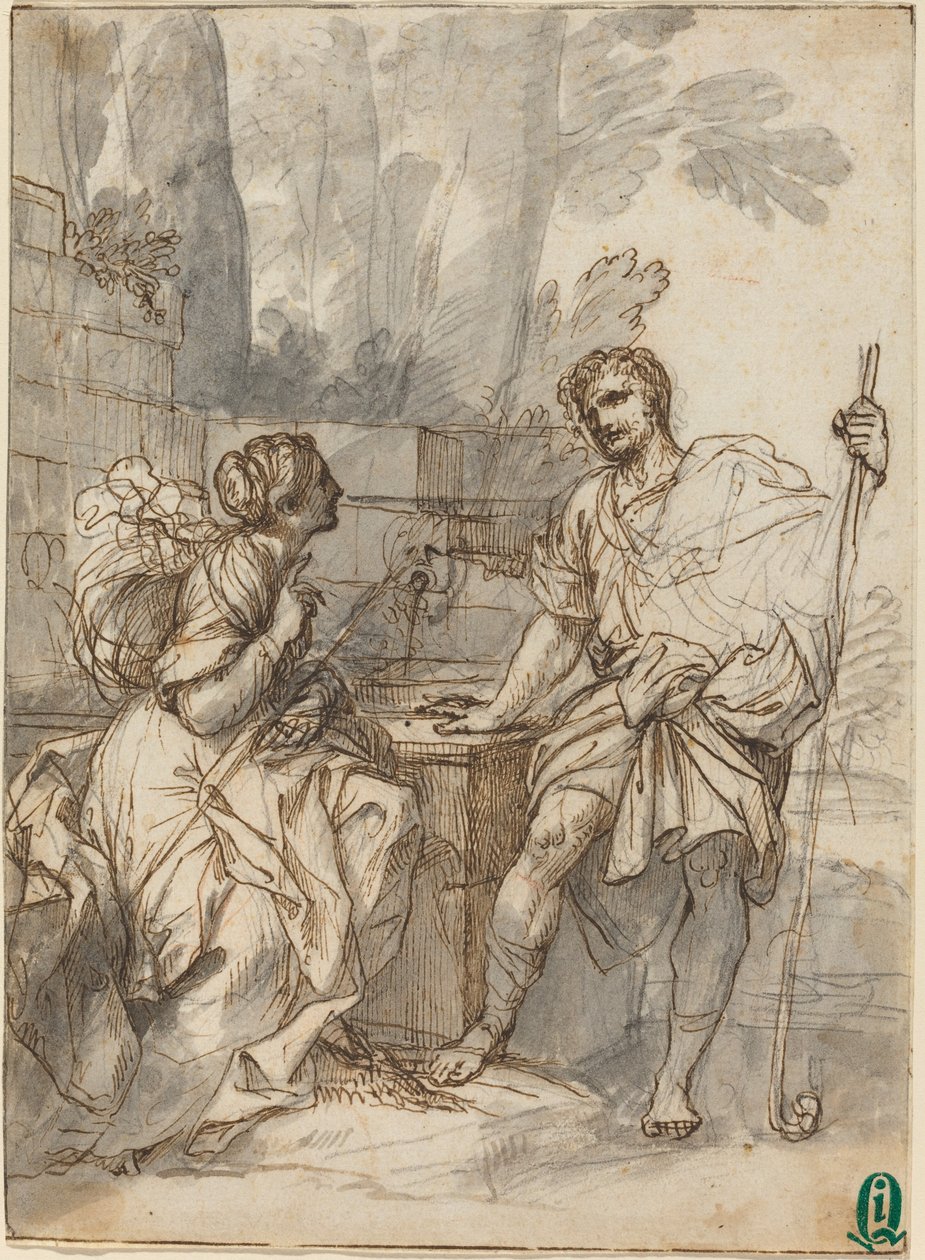 Cena Pastoral de Italian 18th Century