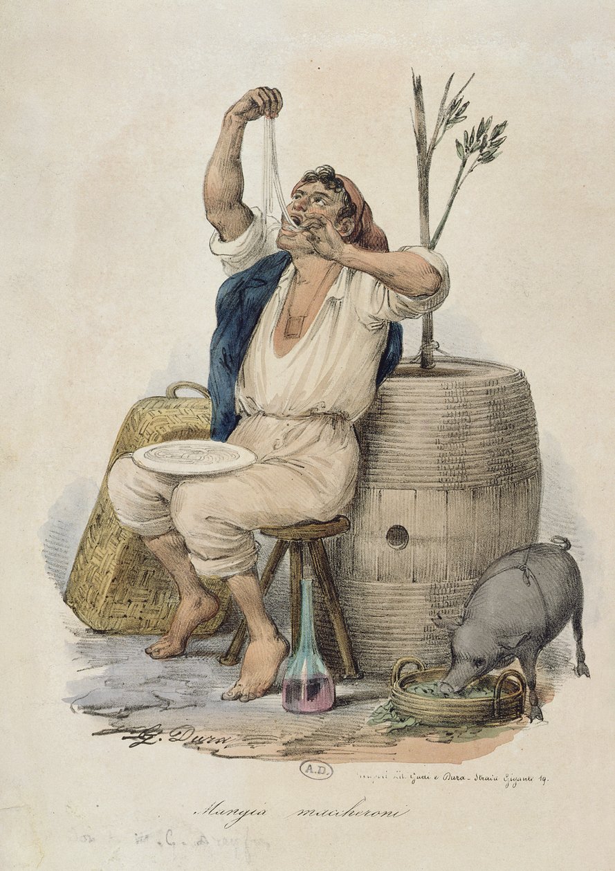 Macarrão Comendo de Italian School