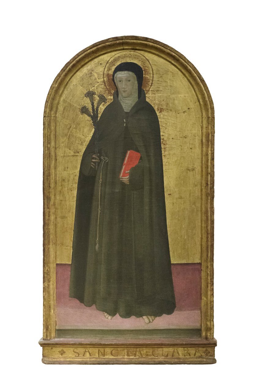 Santa Clara de Assis, c.1425-1450 (painel) de Italian School