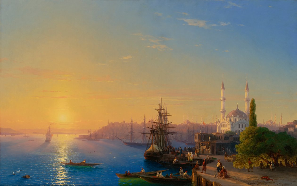 Vista de Constantinopla e do Bósforo de Ivan Konstantinovich Aivazovsky