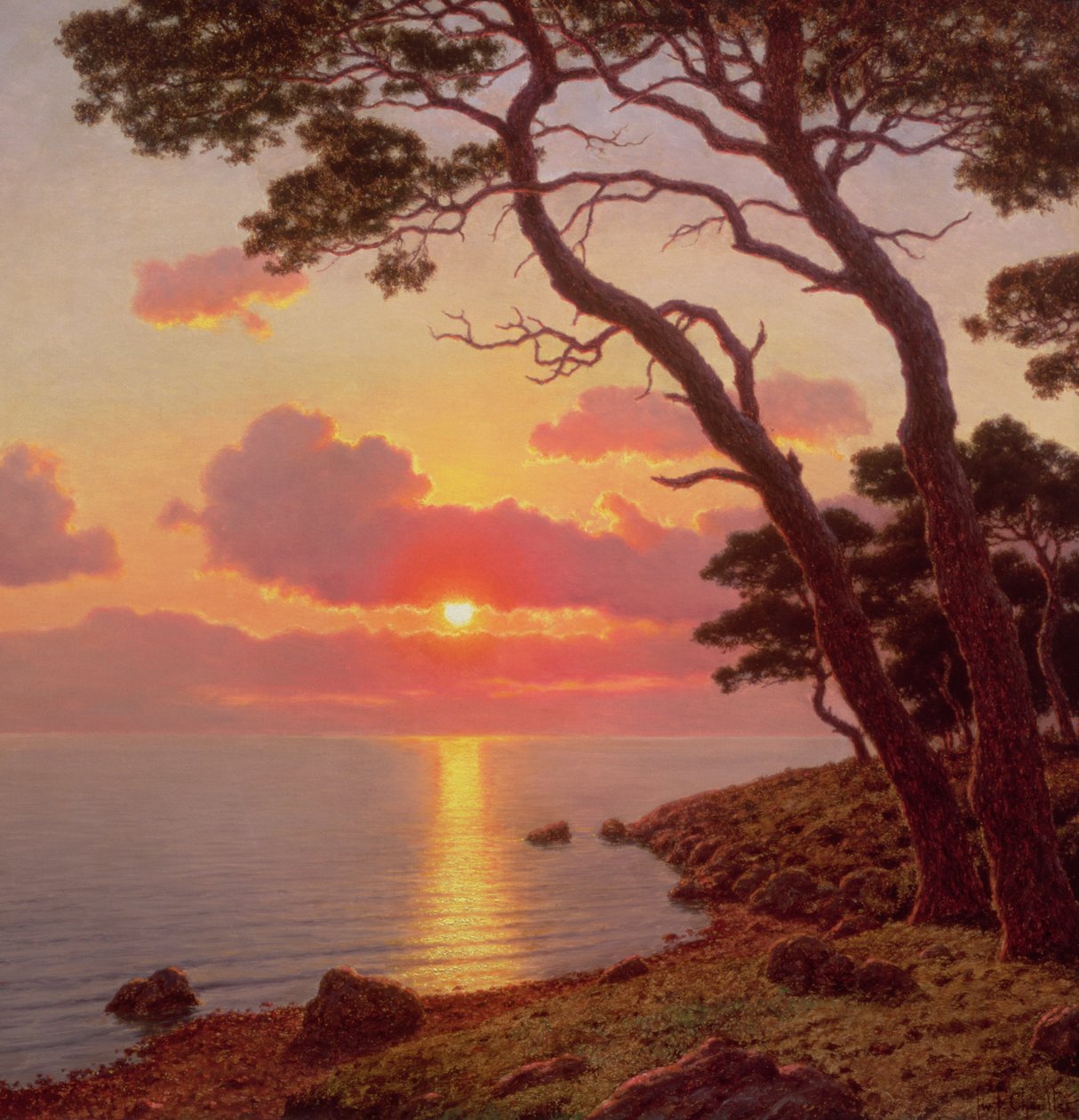 Noite tranquila, Côte d&39;Azur de Ivan Fedorovich Choultse