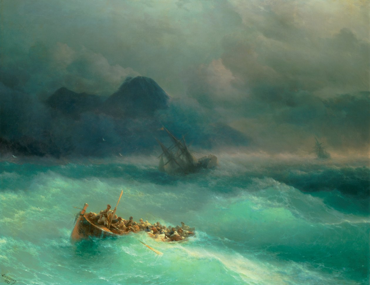 O naufrágio de Ivan Konstantinovich Aivazovsky