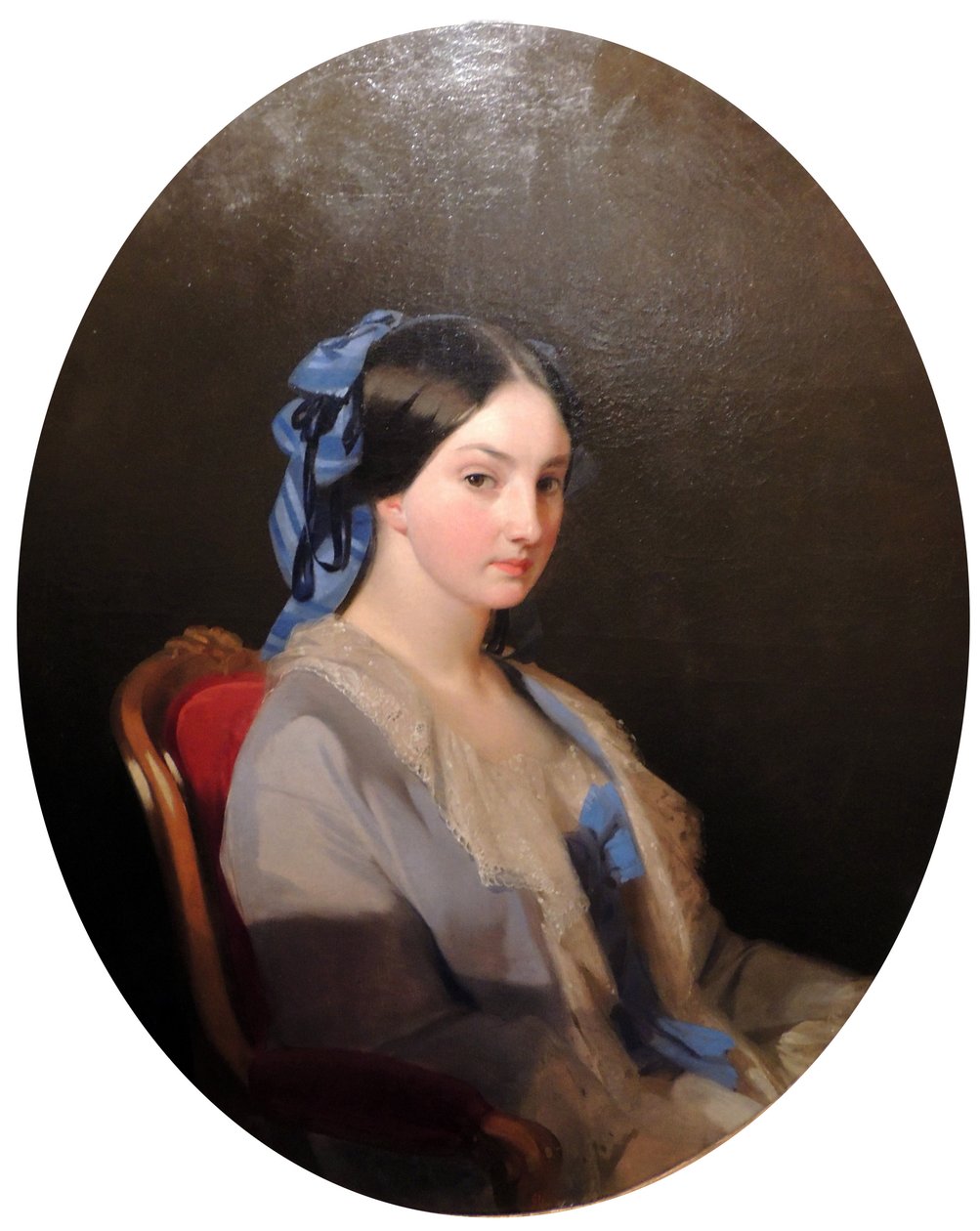 Retrato de uma jovem mulher de Ivan Makarov